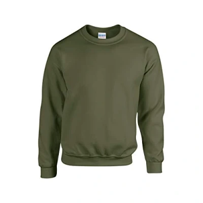 Image of GILDAN Heavy Blend Adult Crewneck Sweatshirt, Military Green, XXL