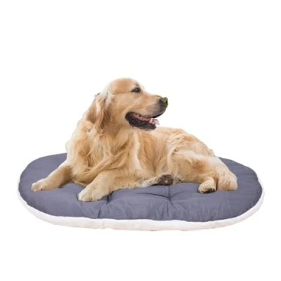 Image of Ferplast Dog Cushion Relax, for large dogs, Cat Cushion, Mat kennels and cars Washable in Cotton Peluche with Soft Padding, 100 x 63 cm. Brown