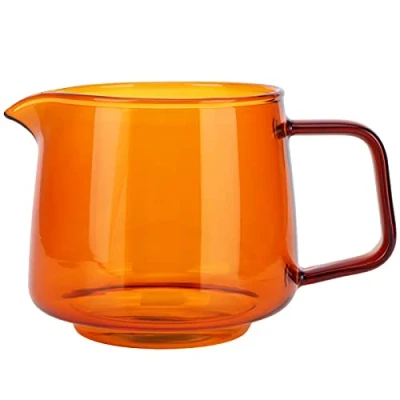 Image of Glass Coffee Server 550ml Single Cup Heat Resistant for Pour Over and Tea(Amber)
