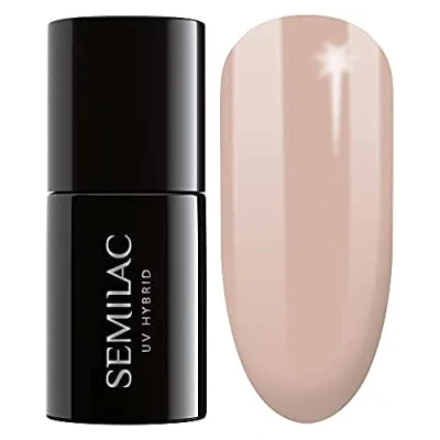 Image of SEMILAC UV Gel Nail Polish Soak Off, Long Lasting and Easy to Apply. Perfect for Home &amp; Salon use UV/LED Nails 7ml 215 Cold Beige.