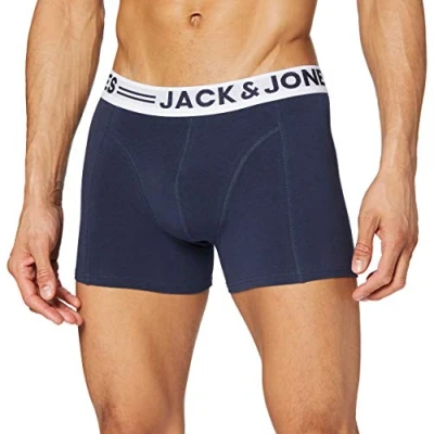 Image of JACK &amp; JONES Men&#039;s JACSENSE Trunks NOOS Caleçon, Dress Blues, Small