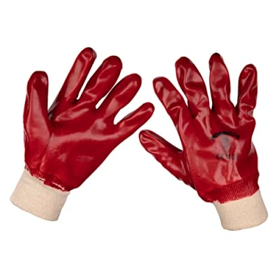 Image of Worksafe PVC Knit Wrist Gloves (X Large) Pack of 12 Pairs