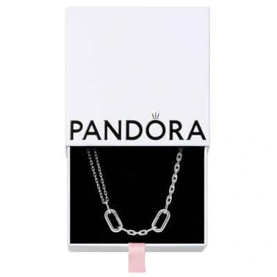 Image of Pandora ME Sterling silver double link necklace, 45