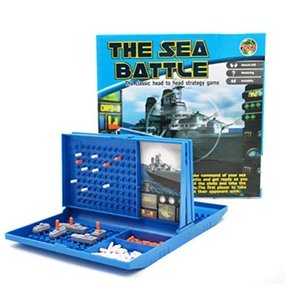 Image of JTLB Sea Battle Ship Board Game Battleships Family Games Russian Traditional Toy Fun Combat Strategy Christmas New Year Gift