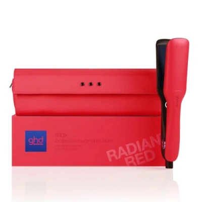 Image of ghd Max Limited Edition Wide Plate Hair Straightener in Radiant Red