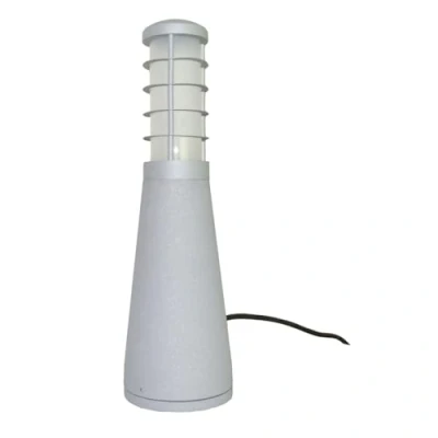 Image of Elstead Lighting Beta Aluminium 4 Ring Bollard Matt Silver, IP54