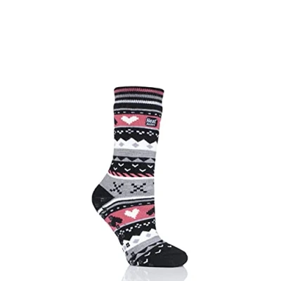 Image of 1 Pair Black Soul Warming Socks Ladies 4 8 Heat Holders