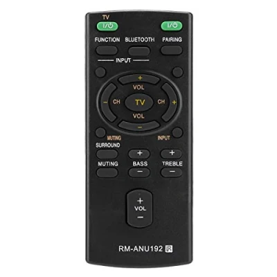 Image of Sound Bar Remote Control For Sony, Replacement RM ANU192 Sony SACT60BT SS WCT60 SSWCT60 HT CT60BT HTCT60BT SA HTCT60 CT60 SACT60