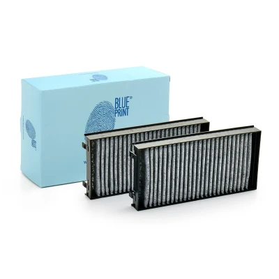 Image of 64119248294, 64119249612, 64316804939, 64316945586 Filter set, cabin air BLUE PRINT ADB112501 BMW: X5, X6, X5