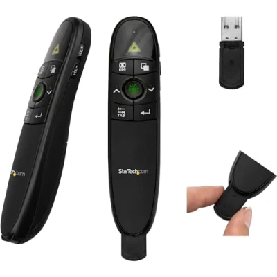 Image of StarTech.com Wireless Presentation Remote with Red Laser Pointer 90 ft. PowerPoint Clicker for Mac &amp; Windows (PRESREMOTE)