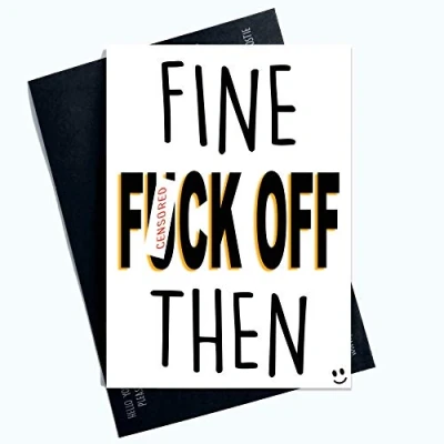 Image of Colleague Leaving Card Coworker Funny New Job Good Luck Congrats Goodbye Rude Banter PC600