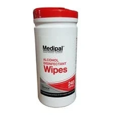Image of Medipal Alcohol Wipes (Tub of 240 Wipes)