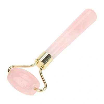 Image of Walfront Rose Quartz Roller,Natural Crystal Slimming Face Beauty Massage Roller Skincare Relax Tool Massager Jade