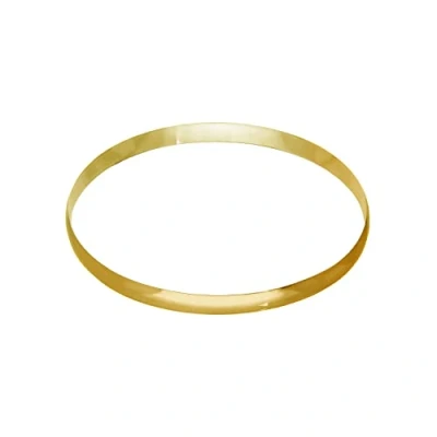 Image of jewellerybox Gold Plated Sterling Silver Plain Round 65mm Bangle