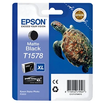 Image of Epson T1578 Print Cartridge, Matte Black, Genuine