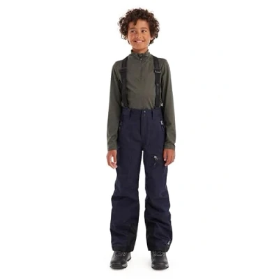 Image of Killtec Boys&#039; Ski Trousers with Removable Bib and Edge Protection, Boys 242, Dark Navy, 116, 43401 000