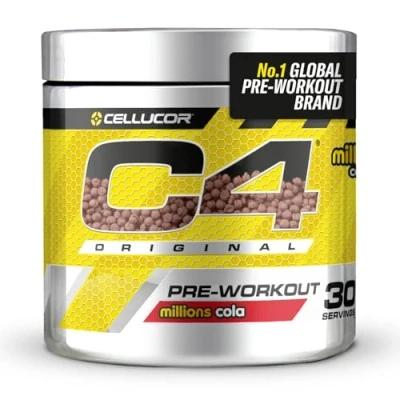 Image of C4 Original Pre Workout Powder, Cola, 30 Servings Zero Sugar Energy Drink Powder with 150mg Caffeine, 1500mg Creatine Monohydrate, 1600mg Beta Alanine