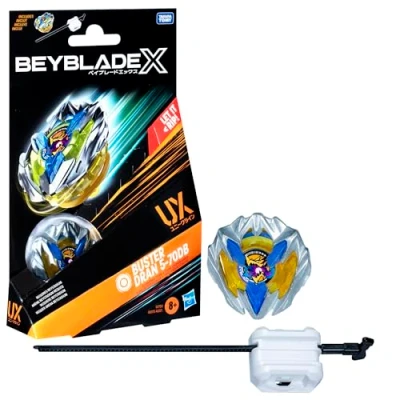Image of Beyblade X Buster Dran 5 70DB UX Starter Pack Top and Launcher