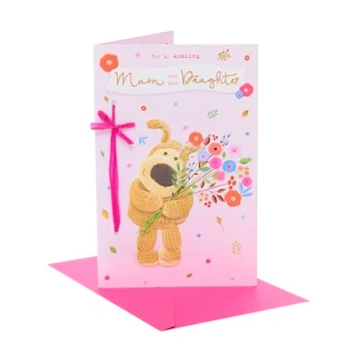 Image of Boofle Mother&#039;s Day Card for Mum from Daughter Cute Design