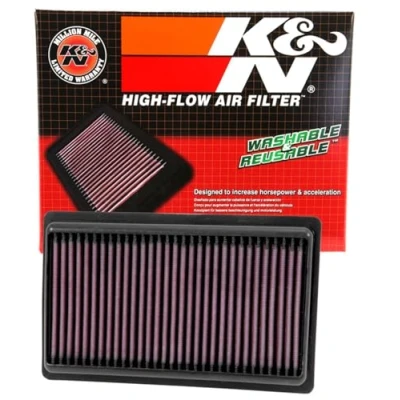 Image of K&amp;N Engine Air Filter: High Performance, Premium, Washable, Panel 2014 2019 (Q50), 33 5014