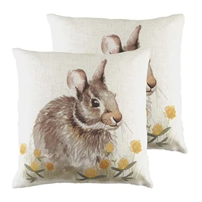 Image of Evans Lichfield Woodland Fieldmice Cushions (Twin Pack) Multicolour One Size