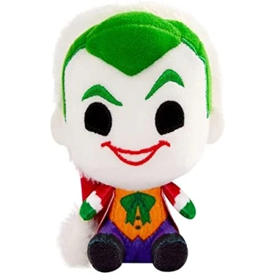 Image of Funko Pop! Plush: DC Holiday 4&quot; the Joker Comics Collectable Soft Toy Birthday Gift Idea Official Merchandise Stuffed Plushie for Kids and Adults Ideal Comic Books Fans