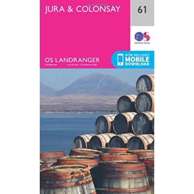 Image of Landranger 61 Jura &amp; Colonsay Map With Digital Version