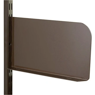 Image of Brown Shelf End 250mm x 150mm Per Pair Watson Twin Slot