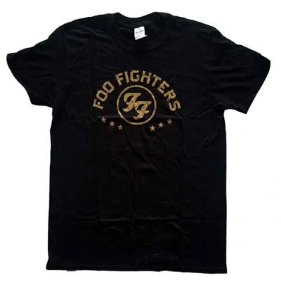 Image of Rock Off officially licensed products Foo Fighters Arched Stars T Shirt L Black