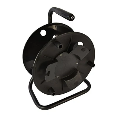 Image of Empty Cable Reel with Metal Frame Suitable for a Wide Range of Cables