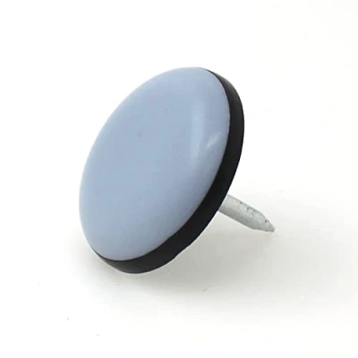 Image of Qty: 24pcs 20mm PTFE Teflon Nail on Low Friction Furniture Glides Round by Lifeswonderful