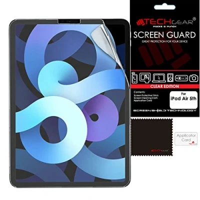 Image of TECHGEAR iPad Air 5, 5th Generation Screen Protectors, Ultra CLEAR Protector Guard Cover Designed For 10.9&quot; 2022