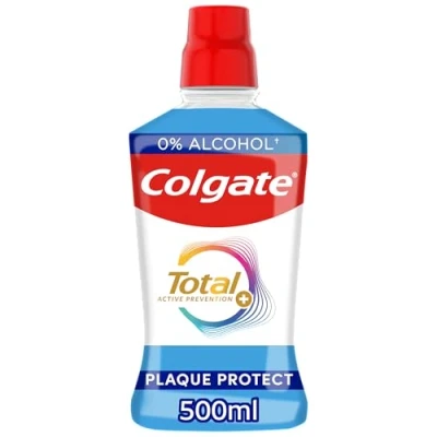 Image of Colgate Total Plaque Protect Peppermint Mouthwash 500ml