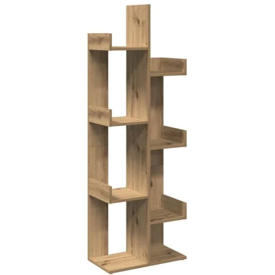 Image of vidaXL Book Cabinet Artisan Oak 48x25.5x140 cm Engineered Wood