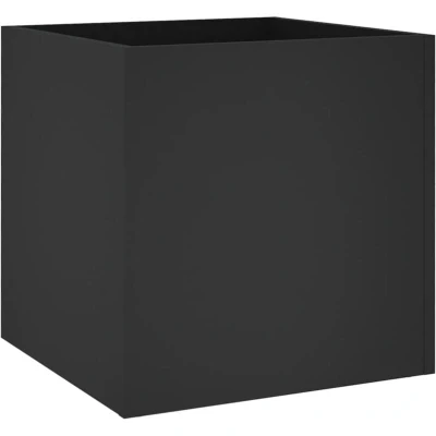 Image of vidaXL Planter Box Black 40x40x40 cm Engineered Wood