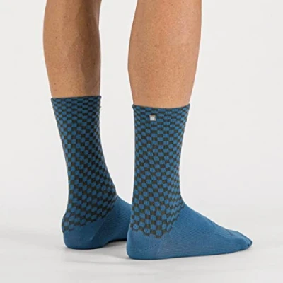 Image of Sportful 1122512 CHECKMATE WINT Socks Unisex BERRY BLUE BEETLE S