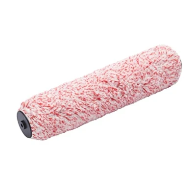 Image of ProDec Advance ARRE019 Long Pile Ultra Tough Heavy Duty Woven Polyamide Double Arm Masonry Paint Roller for Fast Coverage Painting with Smooth or Textured Paints on Exterior Walls, 12&quot;, Pink