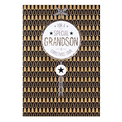 Image of Hallmark Grandson Christmas Card &#039;Good Things&#039; Medium