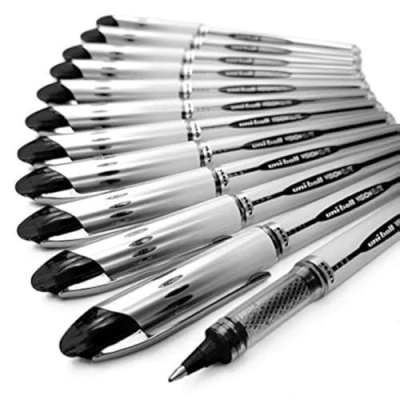 Image of uni ball Vision Elite UB 200 Liquid Ink Rollerball Pen Box of 12 (Black)