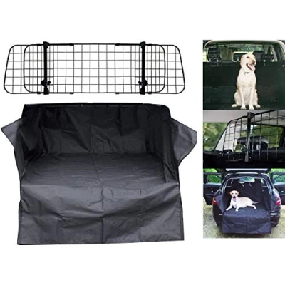 Image of UKB4C Car Boot Liner Mat Bumper Protector Mesh Grill Dog Barrier Guard Water Resistant HD