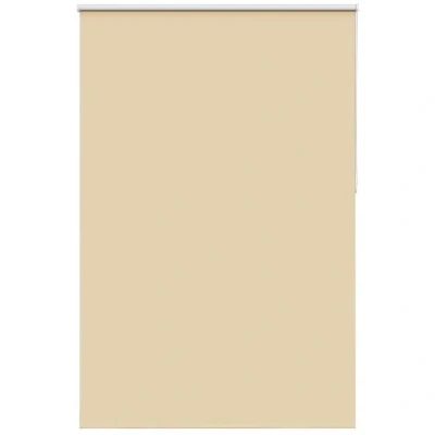 Image of vidaXL Roller Blind Blackout Beige 155x230 cm Fabric Width 151.6 Polyester