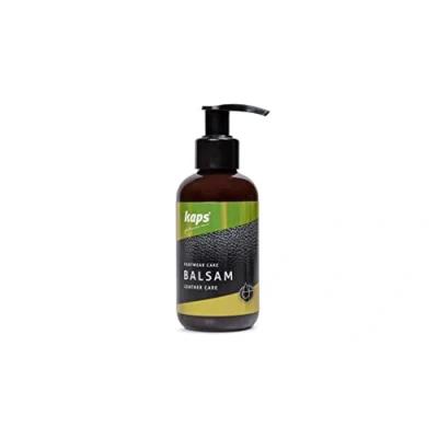 Image of Kaps Conditioning Leather Balm for Shoes, Bags, Accessories, Care with Beeswax and Natural Oils, Balsam, Mid Brown