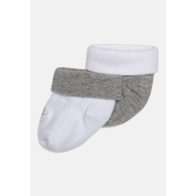 Image of Nike Sportswear Futura Bootie Unisex 2 PACK Socks for kids, Size: 0 6m, Dark grey heather