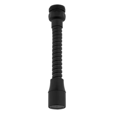 Image of Black Kitchen Tap Aerator Flexible Nozzle Sprayer Faucet Spout Extension 22mm 24mm