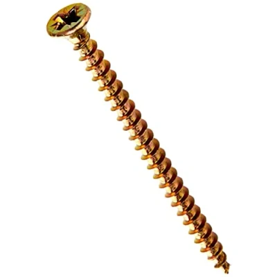 Image of TIMCO Solo Chipboard &amp; Woodscrews Gold 3.5 x 50 Box of 200 A single thread woodscrew mainly used in various types timber and man made boards or into masonry with the use plastic plug