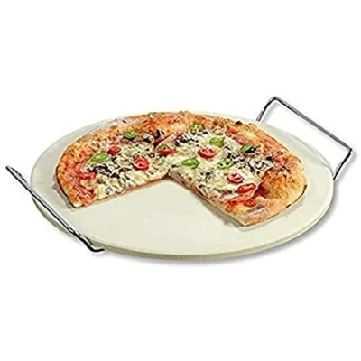 Image of Kesper 71550 Pizza Stone Made of Cordierite Ceramic, Dimensions: Diameter 33 cm, Thickness 1 cm
