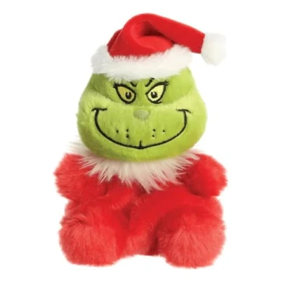 Image of Aurora, 15591, The Grinch Official Merchandise Santa Palm Pal, Soft Toy, Red &amp; Green