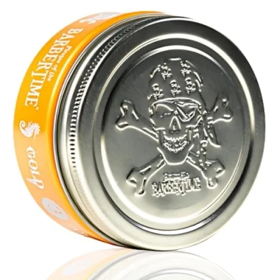 Image of BARBERTIME Hair Styling Aqua Wax Strong Hold Shine Look No3 Gold Million Scent 150 ml