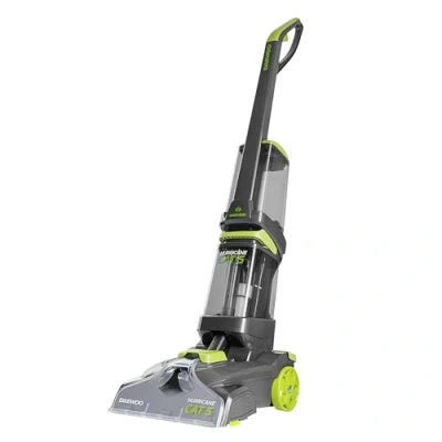 Image of Daewoo Hurricane Cat 5 Washer FLR00115 Upright Carpet Cleaner with Handheld Upholstery Brush Rugs, Stairs, Sofas 1.6L Clean 2.1L Dirty Water Tank 8m Cord 700W, 700 W, 3700 milliliters, Grey