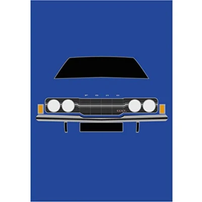 Image of Ford Cortina MK3 GXL Retro Motor Company Greeting Card